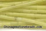 CTB962 15 inches 2*4mm tube olive jade beads