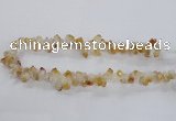 CTD1644 Top drilled 10*14mm - 10*18mm faceted nuggets citrine beads