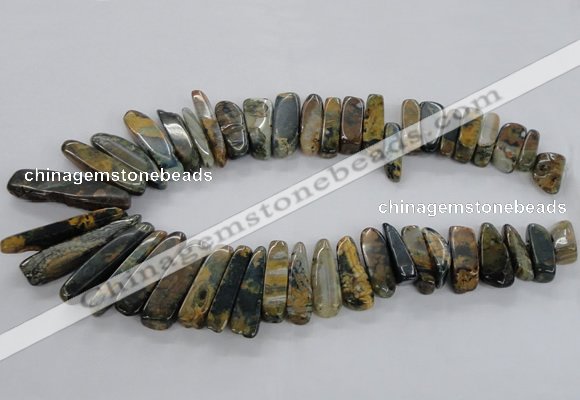 CTD1665 Top drilled 8*25mm - 15*50mm sticks agate gemstone beads