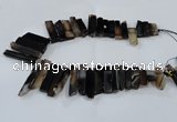 CTD1982 Top drilled 8*25mm - 10*50mm sticks agate gemstone beads