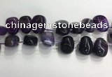 CTD2122 Top drilled 15*25mm - 18*25mm freeform agate beads