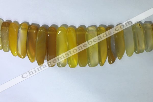CTD2163 Top drilled 8*20mm - 10*40mm sticks agate gemstone beads