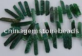 CTD2538 Top drilled 8*30mm - 11*50mm sticks agate gemstone beads