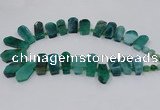 CTD2823 Top drilled 15*30mm - 18*45mm sticks agate gemstone beads