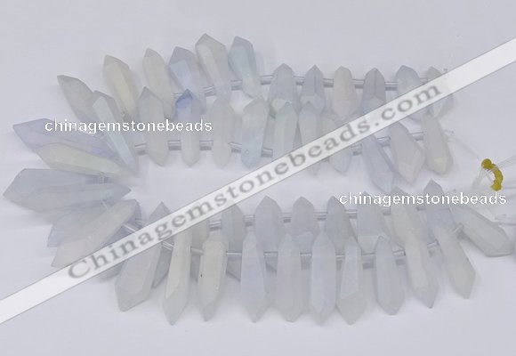 CTD2850 Top drilled 10*20mm - 15*50mm sticks plated quartz beads