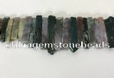 CTD3732 Top drilled 8*20mm - 10*50mm sticks Indian agate beads