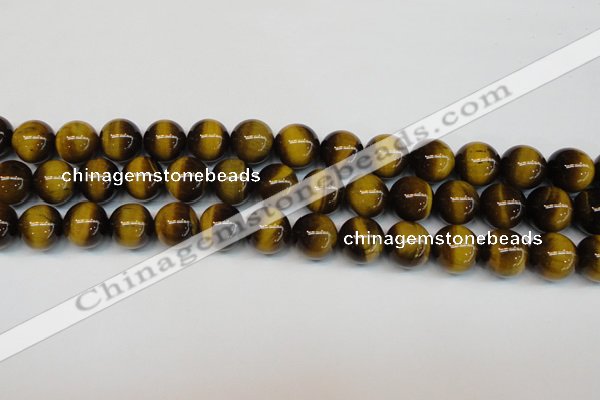 CTE1235 15.5 inches 8mm round A+ grade yellow tiger eye beads