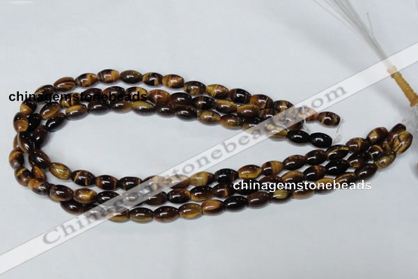 CTE159 15.5 inches 10*14mm rice yellow tiger eye gemstone beads