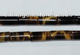CTE163 15.5 inches 4*8mm column yellow tiger eye gemstone beads