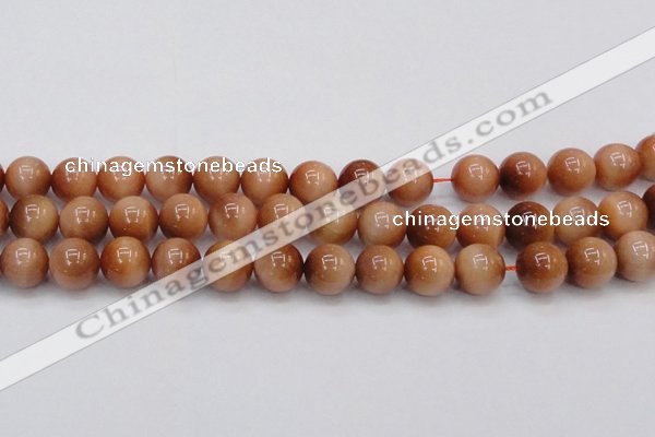 CTE1654 15.5 inches 12mm round sun orange tiger eye beads