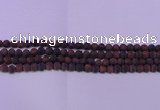 CTE1762 15.5 inches 8mm round matte red tiger eye beads