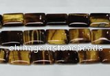 CTE188 15.5 inches 10*14mm rectangle yellow tiger eye gemstone beads