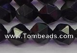 CTE1983 15.5 inches 10mm faceted nuggets blue tiger eye beads