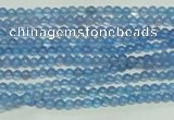 CTG107 15.5 inches 2mm round tiny blue agate beads wholesale