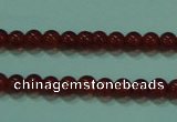 CTG12 15.5 inch 3mm round A grade tiny red agate beads wholesale