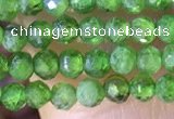 CTG1381 15.5 inches 2mm faceted round tiny diopside quartz beads