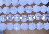 CTG1442 15.5 inches 2mm faceted round blue lace agate beads