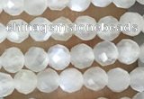 CTG1480 15.5 inches 3mm faceted round white moonstone beads