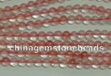 CTG154 15.5 inches 3mm round tiny cherry quartz beads wholesale