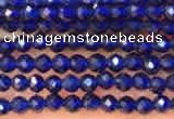 CTG2118 15 inches 2mm faceted round tiny quartz glass beads