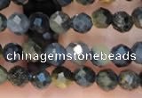 CTG2211 15 inches 2mm,3mm faceted round blue tiger eye beads