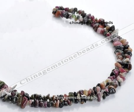 CTO05 36 inches 5*8mm freeform natural tourmaline chips beads