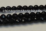 CTO108 15.5 inches 8mm faceted round natural black tourmaline beads