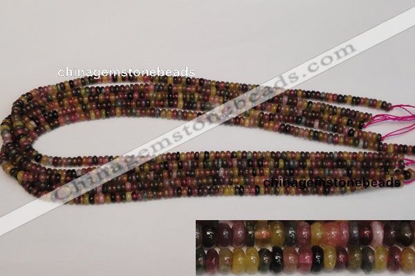 CTO375 15.5 inches 2*5mm rondelle natural tourmaline gemstone beads