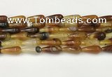 CTR401 15.5 inches 8*20mm teardrop agate beads wholesale