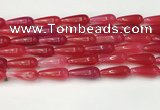 CTR403 15.5 inches 8*20mm teardrop agate beads wholesale
