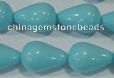 CTU1240 15.5 inches 15*25mm teardrop synthetic turquoise beads