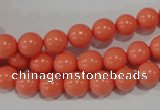 CTU1313 15.5 inches 8mm round synthetic turquoise beads