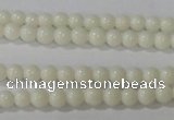 CTU1429 15.5 inches 2mm round synthetic turquoise beads