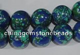 CTU1816 15.5 inches 14mm round synthetic turquoise beads