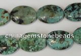 CTU2476 15.5 inches 13*18mm oval African turquoise beads wholesale