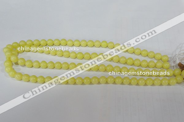 CTU2517 15.5 inches 8mm round synthetic turquoise beads