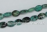 CTU464 15.5 inches 6*8mm oval African turquoise beads wholesale