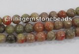 CUG101 15.5 inches 6mm round Chinese unakite beads wholesale
