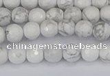 CWB231 15.5 inches 6mm faceted round white howlite beads