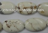 CWB355 15.5 inches 16*25mm oval howlite turquoise beads wholesale