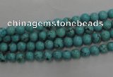 CWB554 15.5 inches 5mm round howlite turquoise beads wholesale