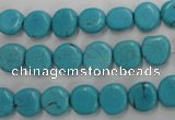 CWB750 15.5 inches 9mm freeform howlite turquoise beads wholesale