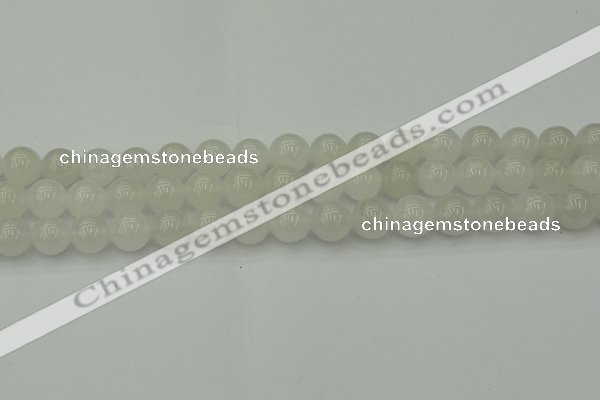 CWH53 15.5 inches 10mm round white jade beads wholesale