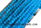 CYJ680 15 inches 6mm round dyed yellow jade beads wholesale