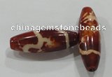 DZI104 10*30mm oval loose Tibetan Agate Dzi Beads wholesale