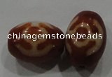 DZI15 3PCS 10*14mm oval loose Tibetan Agate Dzi Beads wholesale