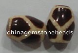 DZI16 3PCS 10*14mm oval loose Tibetan Agate Dzi Beads wholesale