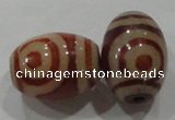 DZI20 3PCS 10*14mm oval loose Tibetan Agate Dzi Beads wholesale