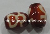 DZI24 2PCS 12*16mm oval loose Tibetan Agate Dzi Beads wholesale