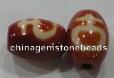 DZI25 2PCS 12*16mm oval loose Tibetan Agate Dzi Beads wholesale